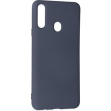 Happycase Samsung Galaxy A20S Kılıf Nano Içi Kadife  Silikon - Gri