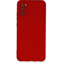 Happycase A03S Kılıf Nano Içi Kadife  Silikon - Kırmızı