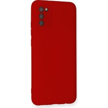 Happycase A03S Kılıf Nano Içi Kadife  Silikon - Kırmızı