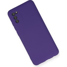 Happycase Samsung Galaxy A03S Kılıf Nano Içi Kadife  Silikon - Mor