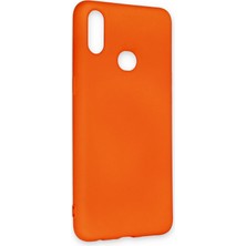 Happycase Samsung Galaxy A10S Kılıf Nano Içi Kadife  Silikon - Turuncu