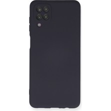 Happycase Samsung Galaxy A12 Kılıf Nano Içi Kadife  Silikon - Lacivert