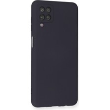 Happycase Samsung Galaxy A12 Kılıf Nano Içi Kadife  Silikon - Lacivert