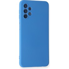 Happycase Samsung Galaxy A52 Kılıf Nano Içi Kadife  Silikon - Mavi