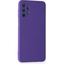 Happycase Samsung Galaxy A52 Kılıf Nano Içi Kadife  Silikon - Mor