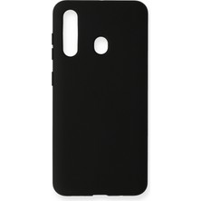 Happycase Samsung Galaxy A60 Kılıf Nano Içi Kadife  Silikon - Siyah