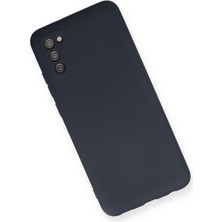 Happycase A02S Kılıf Nano Içi Kadife  Silikon - Lacivert