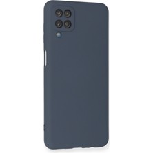 Happycase Samsung Galaxy A12 Kılıf Nano Içi Kadife  Silikon - Gri