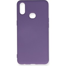 Happycase Samsung Galaxy A10S Kılıf Nano Içi Kadife  Silikon - Mor