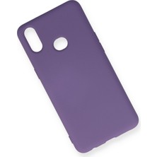 Happycase Samsung Galaxy A10S Kılıf Nano Içi Kadife  Silikon - Mor