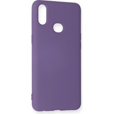 Happycase Samsung Galaxy A10S Kılıf Nano Içi Kadife  Silikon - Mor