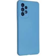 Happycase Samsung Galaxy A33 5g Kılıf Nano Içi Kadife  Silikon - Mavi