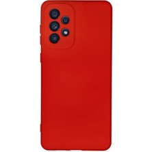 Happycase Samsung Galaxy A23 4g Kılıf Nano Içi Kadife  Silikon - Kırmızı