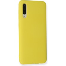 Happycase Samsung Galaxy A50 Kılıf Nano Içi Kadife  Silikon - Sarı