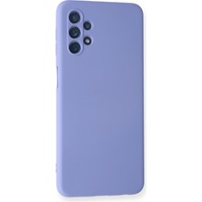 Happycase A32 5g Kılıf Nano Içi Kadife  Silikon - Lila