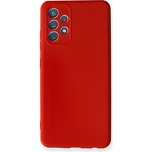 Happycase Samsung Galaxy A32 Kılıf Nano Içi Kadife  Silikon - Kırmızı