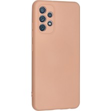 Happycase Samsung Galaxy A32 Kılıf Nano Içi Kadife  Silikon - Pudra