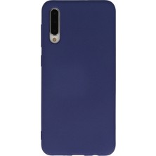 Happycase Samsung Galaxy A50 Kılıf Nano Içi Kadife  Silikon - Lacivert