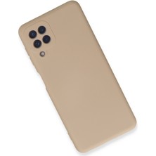 Happycase Samsung Galaxy A22 Kılıf Nano Içi Kadife  Silikon - Pudra