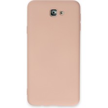 Happycase Samsung Galaxy J7 Prime Kılıf Nano Içi Kadife  Silikon - Pudra