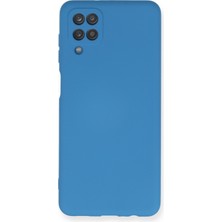 Happycase Samsung Galaxy M12 Kılıf Nano Içi Kadife  Silikon - Mavi