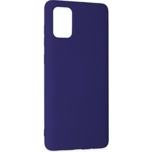 Happycase Samsung Galaxy A71 Kılıf Nano Içi Kadife  Silikon - Mor