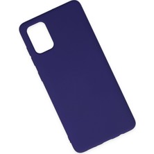 Happycase Samsung Galaxy A71 Kılıf Nano Içi Kadife  Silikon - Mor