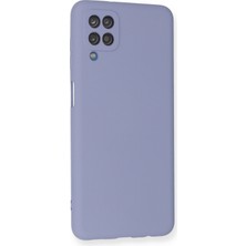 Happycase Samsung Galaxy M12 Kılıf Nano Içi Kadife  Silikon - Lila