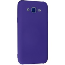 Happycase Samsung Galaxy J7 Kılıf Nano Içi Kadife  Silikon - Mor