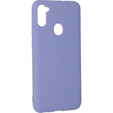 Happycase Samsung Galaxy M11 Kılıf Nano Içi Kadife  Silikon - Lila