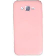 Happycase Samsung Galaxy J7 Kılıf Nano Içi Kadife  Silikon - Pudra