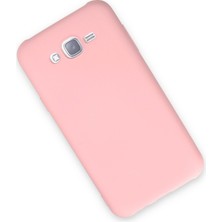 Happycase Samsung Galaxy J7 Kılıf Nano Içi Kadife  Silikon - Pudra