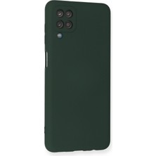 Happycase Samsung Galaxy M12 Kılıf Nano Içi Kadife  Silikon - Koyu Yeşil