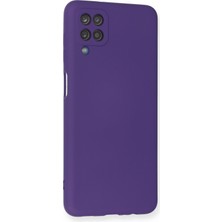 Happycase Samsung Galaxy M12 Kılıf Nano Içi Kadife  Silikon - Mor