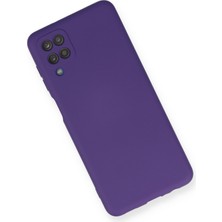 Happycase Samsung Galaxy M12 Kılıf Nano Içi Kadife  Silikon - Mor