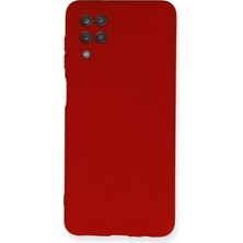 Happycase Samsung Galaxy M12 Kılıf Nano Içi Kadife  Silikon - Kırmızı