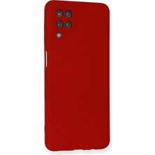 Happycase Samsung Galaxy M12 Kılıf Nano Içi Kadife  Silikon - Kırmızı