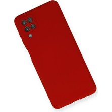 Happycase Samsung Galaxy M12 Kılıf Nano Içi Kadife  Silikon - Kırmızı