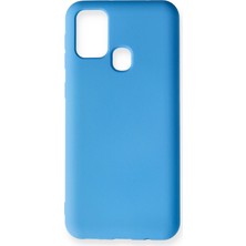 Happycase Samsung Galaxy M30S Kılıf Nano Içi Kadife  Silikon - Mavi