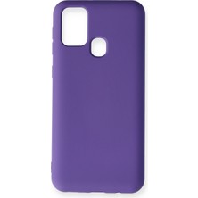 Happycase Samsung Galaxy M30S Kılıf Nano Içi Kadife  Silikon - Mor