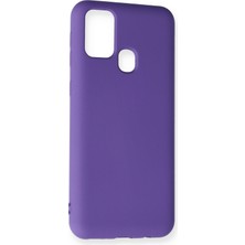 Happycase Samsung Galaxy M30S Kılıf Nano Içi Kadife  Silikon - Mor