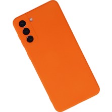 Happycase S21 Plus Kılıf Nano Içi Kadife  Silikon - Turuncu