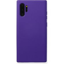 Happycase Samsung Galaxy Note 10 Plus Kılıf Nano Içi Kadife  Silikon - Mor