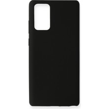 Happycase Samsung Galaxy Note 20 Kılıf Nano Içi Kadife  Silikon - Siyah