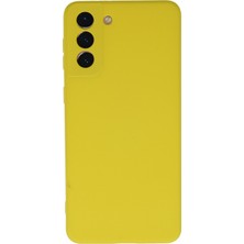 Happycase Samsung Galaxy S21 Plus Kılıf Nano Içi Kadife  Silikon - Sarı