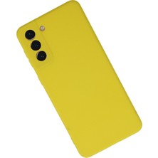 Happycase Samsung Galaxy S21 Plus Kılıf Nano Içi Kadife  Silikon - Sarı