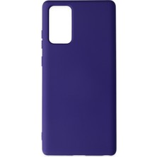 Happycase Samsung Galaxy Note 20 Kılıf Nano Içi Kadife  Silikon - Mor