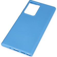 Happycase Samsung Galaxy Note 20 Ultra Kılıf Nano Içi Kadife  Silikon - Mavi