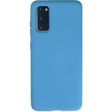 Happycase Samsung Galaxy S20 Plus Kılıf Nano Içi Kadife  Silikon - Mavi