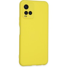 Happycase Vivo Y21 Kılıf Nano Içi Kadife  Silikon - Sarı